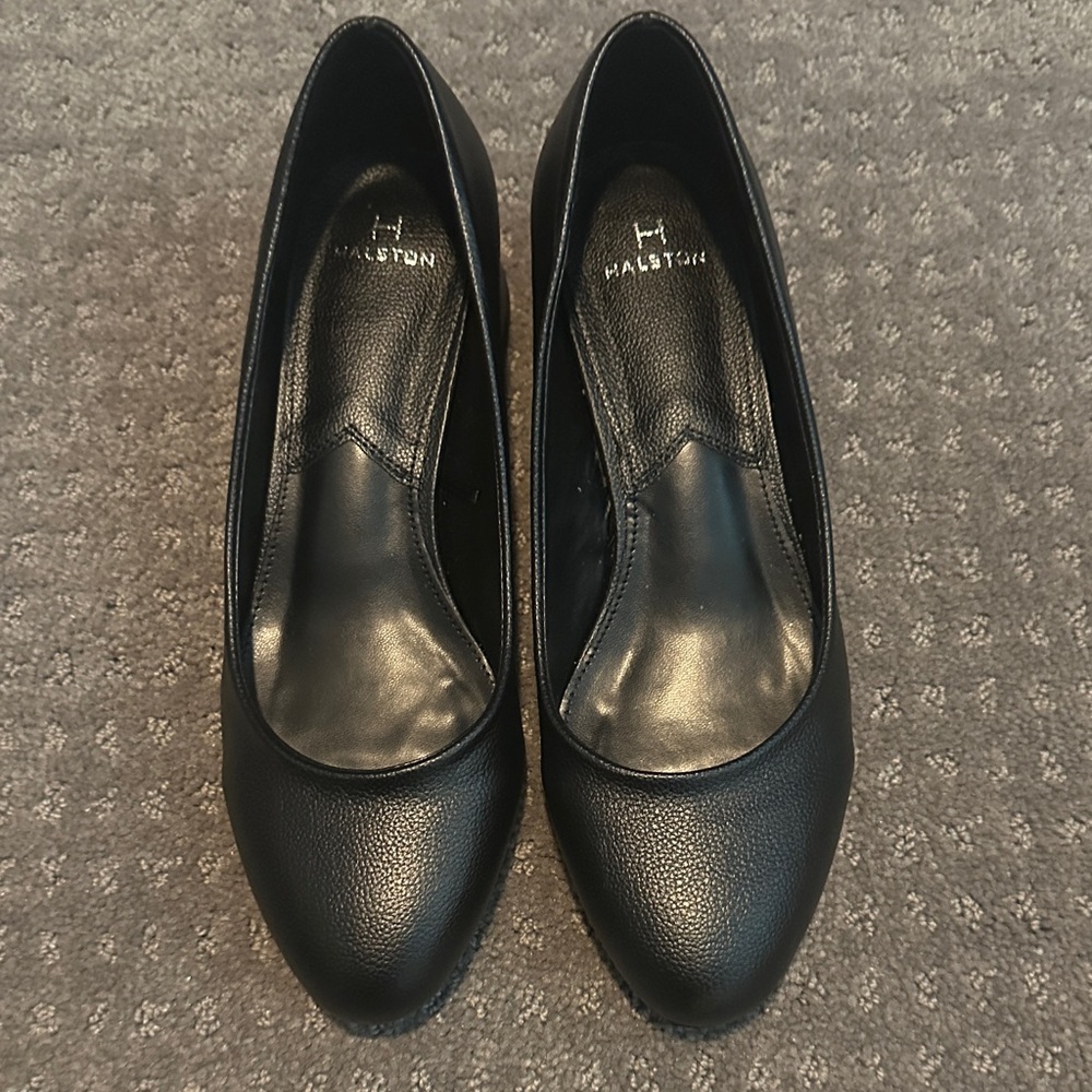 Halston Heritage Classic Black Flats